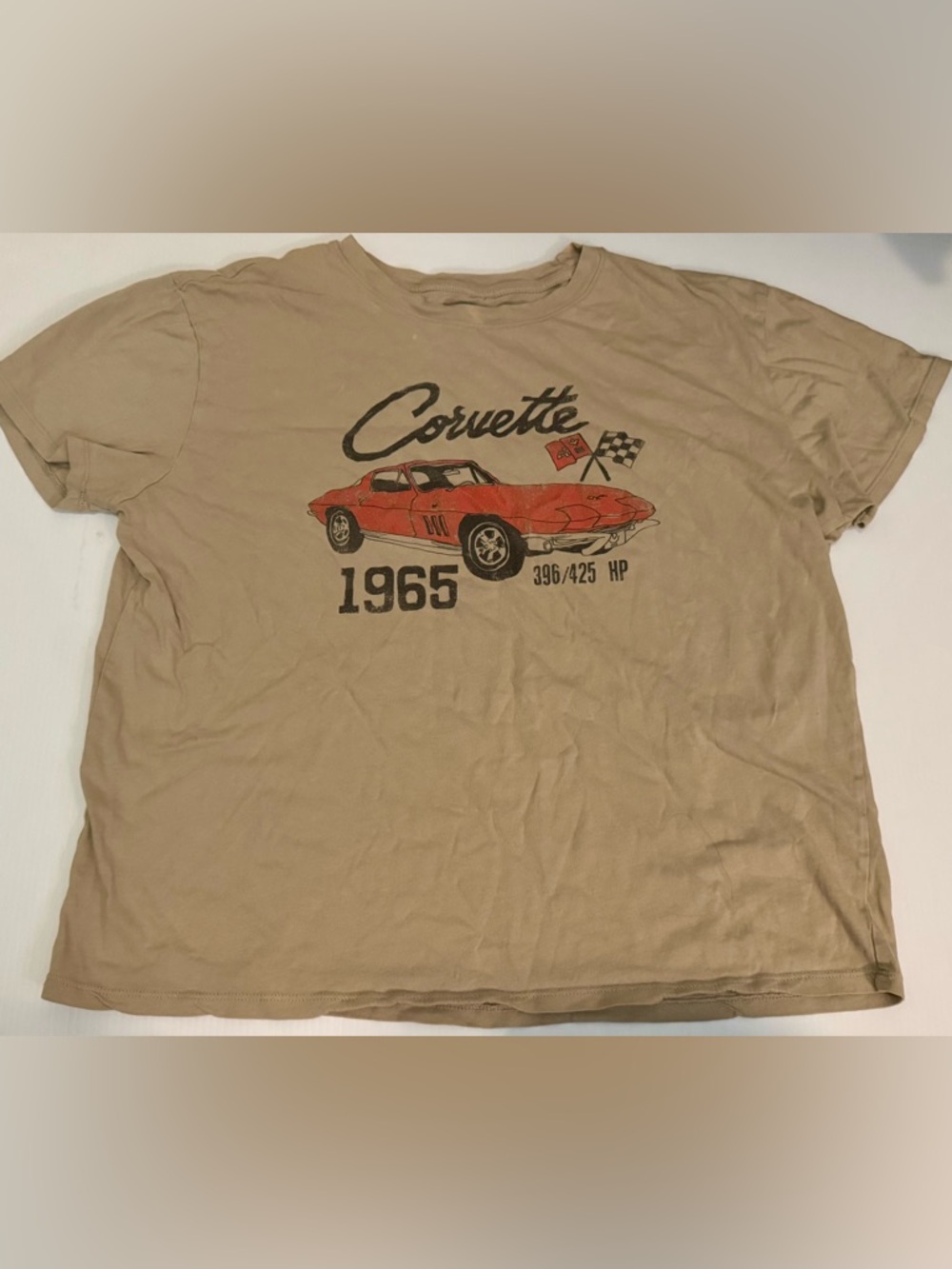 Corvette 1965 Graphic Tee - Tan Size XL